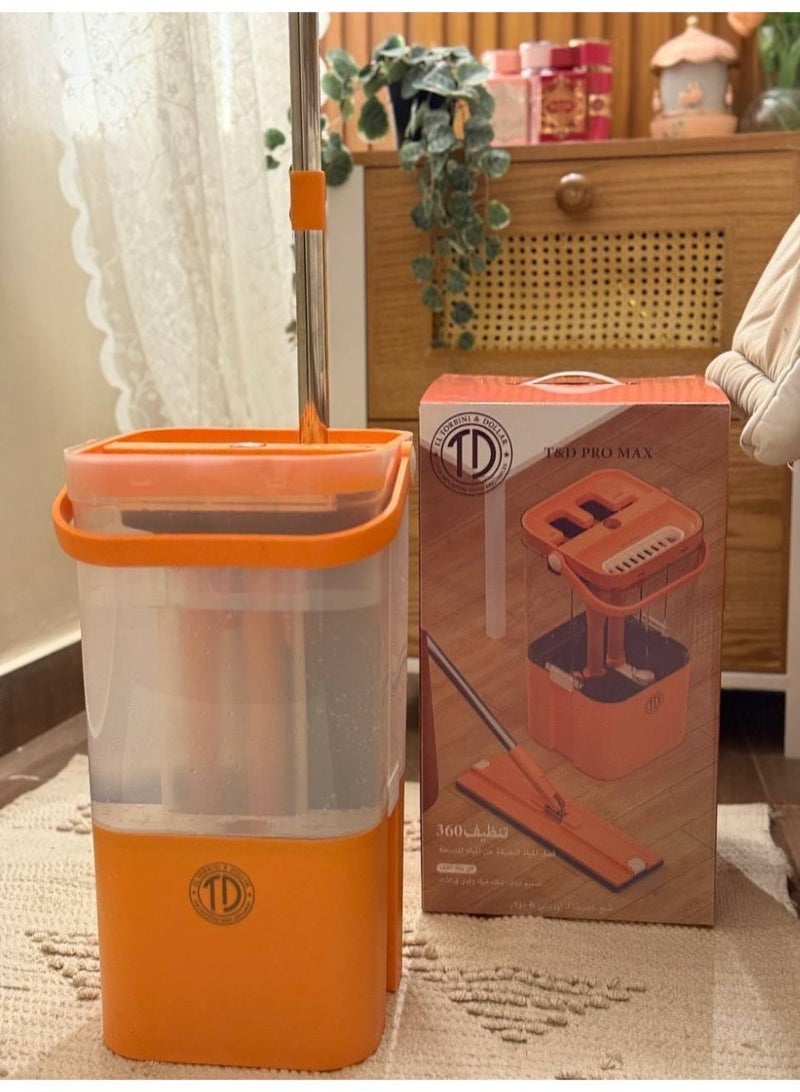 تي دي جردل مسح أرضيات ذكي PRO MAX بعصر ذاتي 360° مع غيار ممسحة إضافي – تنظيف عميق بدون مجهود - Image 1